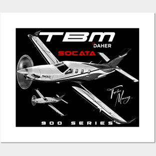 Dahar Socata TBM 900 Series GA Aviation Aircraft Posters and Art